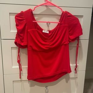 Superdown Sierra Ruched Crop Top